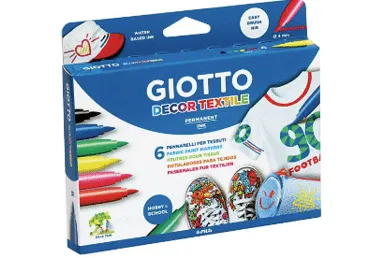 Flomasteriai GIOTTO, 12 spalvų, 12 vnt.