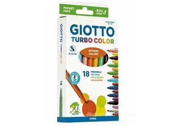 Flomāsteri GIOTTO Turbo color 18gab.