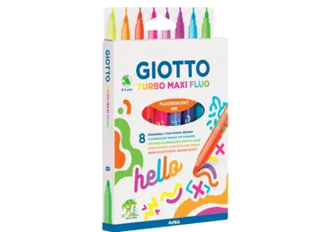 Flomāsteri GIOTTO Turbo maxi fluo 8gab.