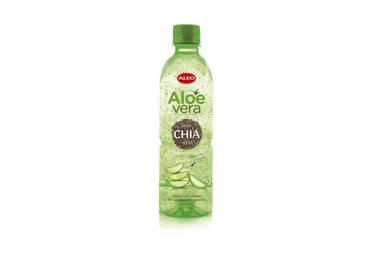 Gaiv. alavijų sulčių gėrimas ALEO CHIA su isp.šalav.sėklomis, 500 ml