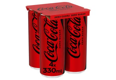Gaivusis gėrimas COCA-COLA Zero 4x330 ml
