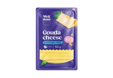 Siers Gouda bez laktozes WELL DONE 48% 150g