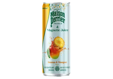 Gazuotas ananasų ir mangų gėrimas MAISON PERRIER, 250 ml