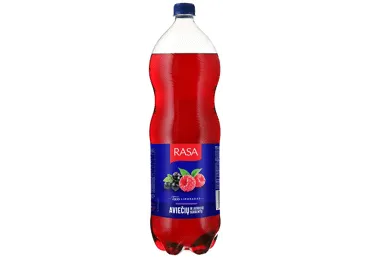 Gazuotas aviečių ir juodųjų serbentų sk. gėrimas RASA, 2 l