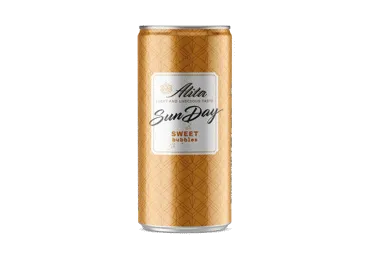 Gazuotas baltasis saldus vyno gėrimas ALITA SUNDAY, 200 ml