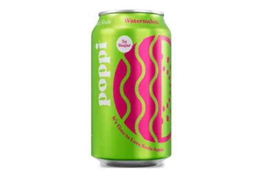 Gazuotas funkcinis gėrimas POPPI WATERMELON, 355 ml