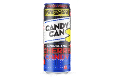 Gazuotas gaivusis gėrimas CANDY CAN x Pac-Man Cherry Candy, 0.33 l