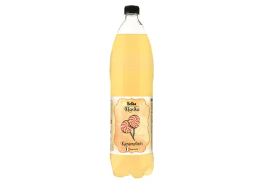 Gāzēts atspirdzinošs dzēriens Selita Klasika ar karameļu g., ar cukuriem un saldin. PET, 1,5l (DEP)