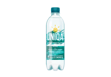 Gazuotas natūralus mineralinis vanduo UNIQA, 500 ml