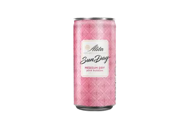 Gazuotas vaisių vyno gėrimas ALITA SunDay Pink, pusiau sausas, 0,2 l, 7,5 %, vnt