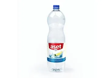 Gazuotas stalo citrinų skonio vanduo ASET, 1.5 l