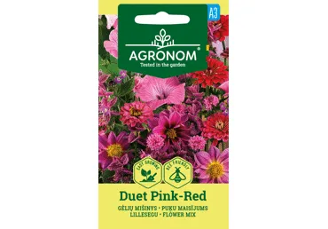 Gėlių mišinys DUET PINK RED,  AGRONOM