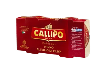 Gelsvauodegiai tunai alyvuogių aliejuje CALLIPO, 320 g