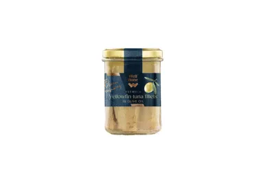 Gelsvauodegių tunų filė alyvuogių aliejuje WELL DONE PREMIUM, 190 g