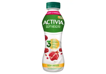 Geriam. jogurtas ACTIVIA su avietėmis, granatais, 2,6% rieb., 300 g