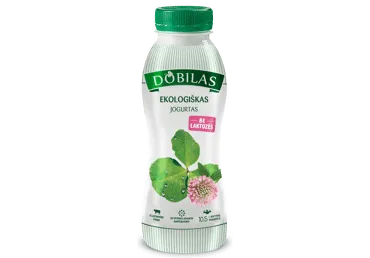 Geriamas ekologiškas natūralus jogurtas DOBILAS, 2,4 % rieb., 330 g
