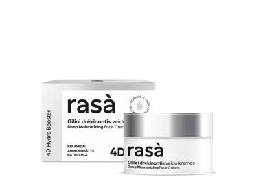 Giliai drėkinantis veido kremas RASA 4D HYDRO BOOSTER, 50 ml