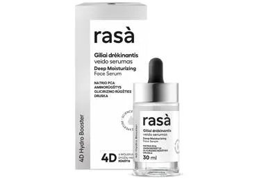 Giliai drėkinantis veido serumas RASA 4D HYDRO BOOSTER, 30 ml