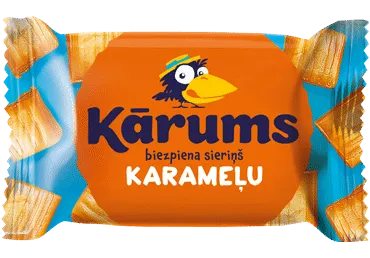 Gl. varškės sūrelis KARUMS su karamel. glaistu, 22 % rieb., 45 g