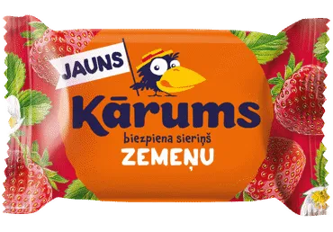 Biezpiena sieriņš KĀRUMS zemeņu 45g