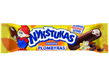 Glaistytas vanilinis plombyras NYKŠTUKAS, 58 g