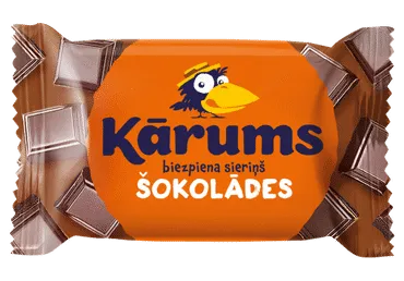 Glaistytas varškės sūrelis KARUMS su šokoladu, 23,5 %, 45 g