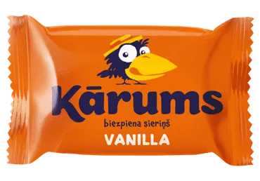 Glaistytas varškės sūrelis KARUMS su vanilinu, 22,5% rieb., 45 g