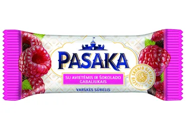 Glaistytas varškės sūrelis PASAKA, su belgišku šokoladu ir kokosais, 21%, 40 g