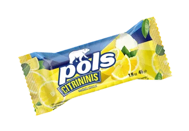 Glaistytas varškės sūrelis POLS citrinų skonio, 45 ml