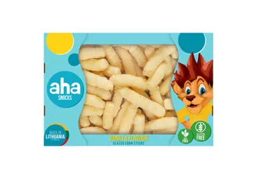 Glaistytos kukurūzų lazdelės AHA, vanilės skonio, 250 g
