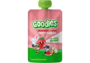 GOODIES vaisių kokteilis su braškėmis ir obuoliais,100g