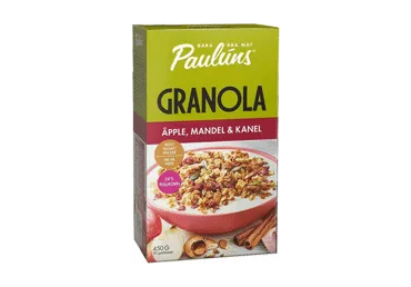 Granola su cinamonu, obuoliais ir migdolais PAULUNS, 450 g