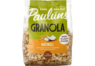 Granola su kokosais ir linų sėmenimis PAULUNS, 450 g