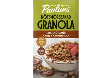 Granola su lazdynų riešutų kremu ir cinamonu, 430 g