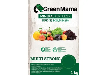 Granuliuotos universalios mineralinės trąšos GREEN MAMA MULTI STRONG, 1kg