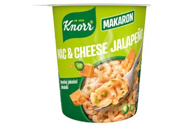 Greitai paruoš. makaronai KNORR, sūrio ir Chalapos papr. sk., 62 g