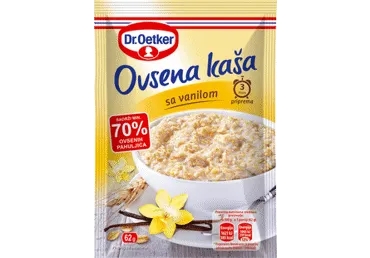 Greitai paruošiama avižinė košė DR. OETKER su vanile, 62 g