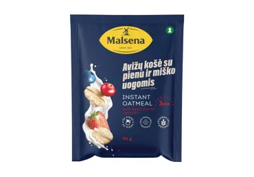 Greitai paruošiama avižinė košė MALSENA (su miško uogomis), 45 g