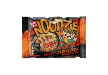 Greitai paruošiamas aštrus ramenas SUN YAN Noodzie Chicken & Cheese, 120g