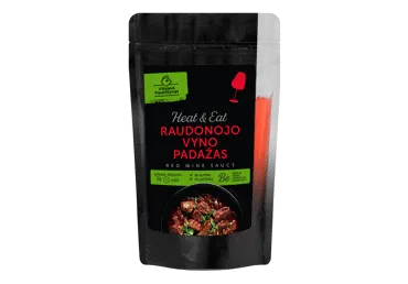 Greitai paruošiamas raudonojo vyno padažas HEAT & EAT, 230 ml