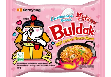 Greitai paruošiami aštrūs ramenai SAM YANG CARBONARA, 130 g