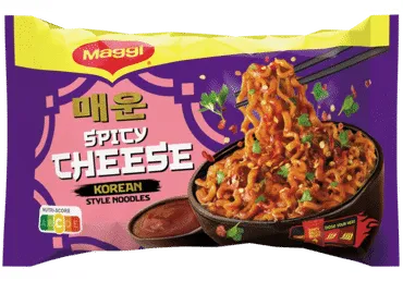Greitai paruošiami makaronai MAGGI SPICY CHEESE, 130 g