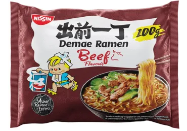 Greitai paruošiami makaronai NISSIN DAMAE, jautienos skonio, 100 g