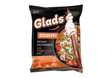 Ātri pagatavojamās rīsu nūdeles Tom Yam mērce GLADS 65g