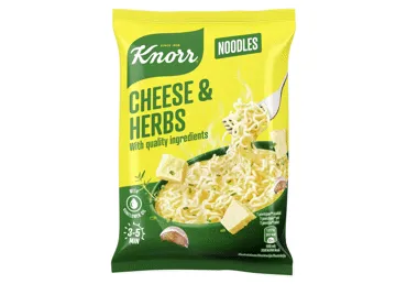 Greitai paruošiami sūrio ir žolelių skonio makaronai KNORR, 61 g