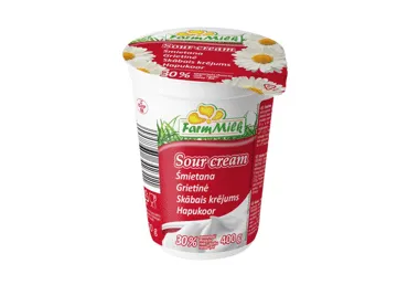 Grietinė FARM MILK, 30 % rieb., 400 g