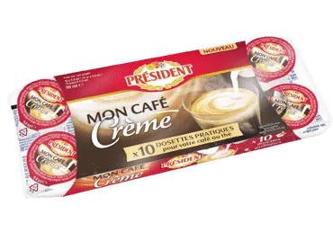 Grietinėlė PRESIDENT kavai ruošti, 10 % rieb., 10 x 10 g, 100 g