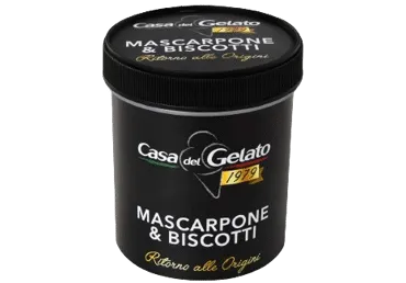 Saldējums CASA DEL GELATO Mascarpone&Brownie 350g