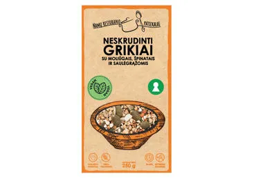 Grikiai NAMŲ RESTORANO PATIEKALAI su moliūgais ir špinatais, 250 g
