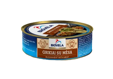 Grikiai su mėsa BIOVELA, 240 g